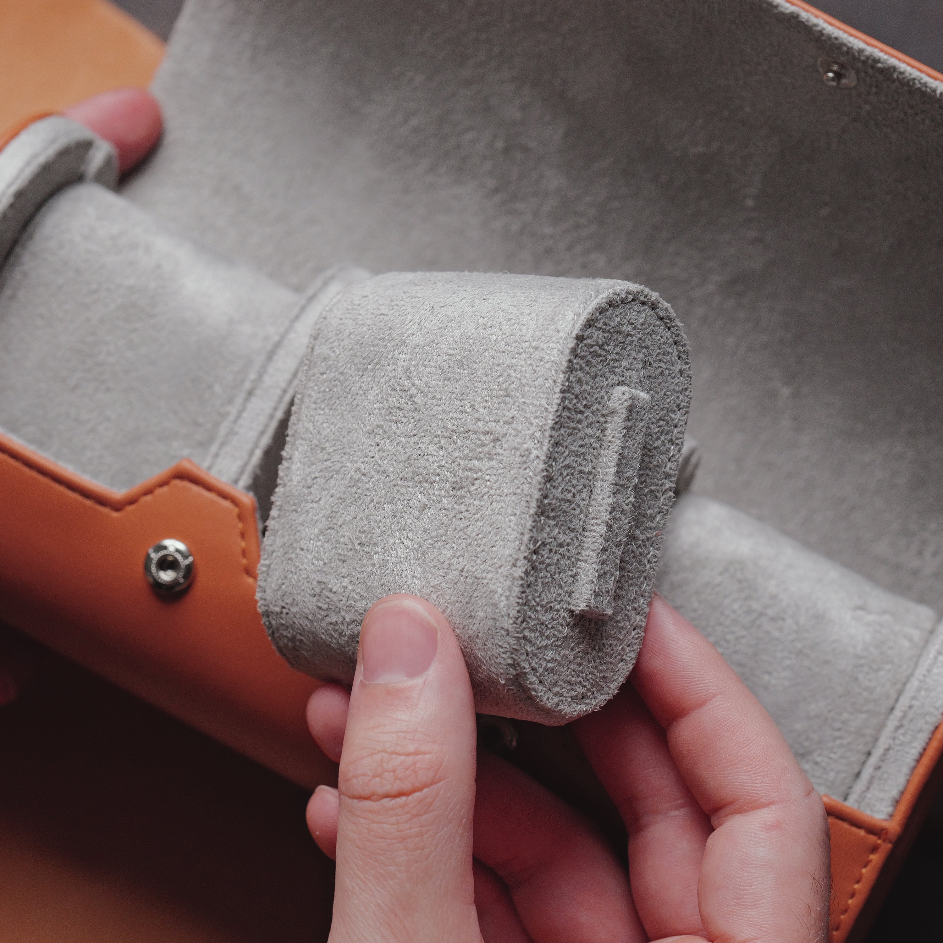 Arklin Traverse Watch Roll - Natural Salmon