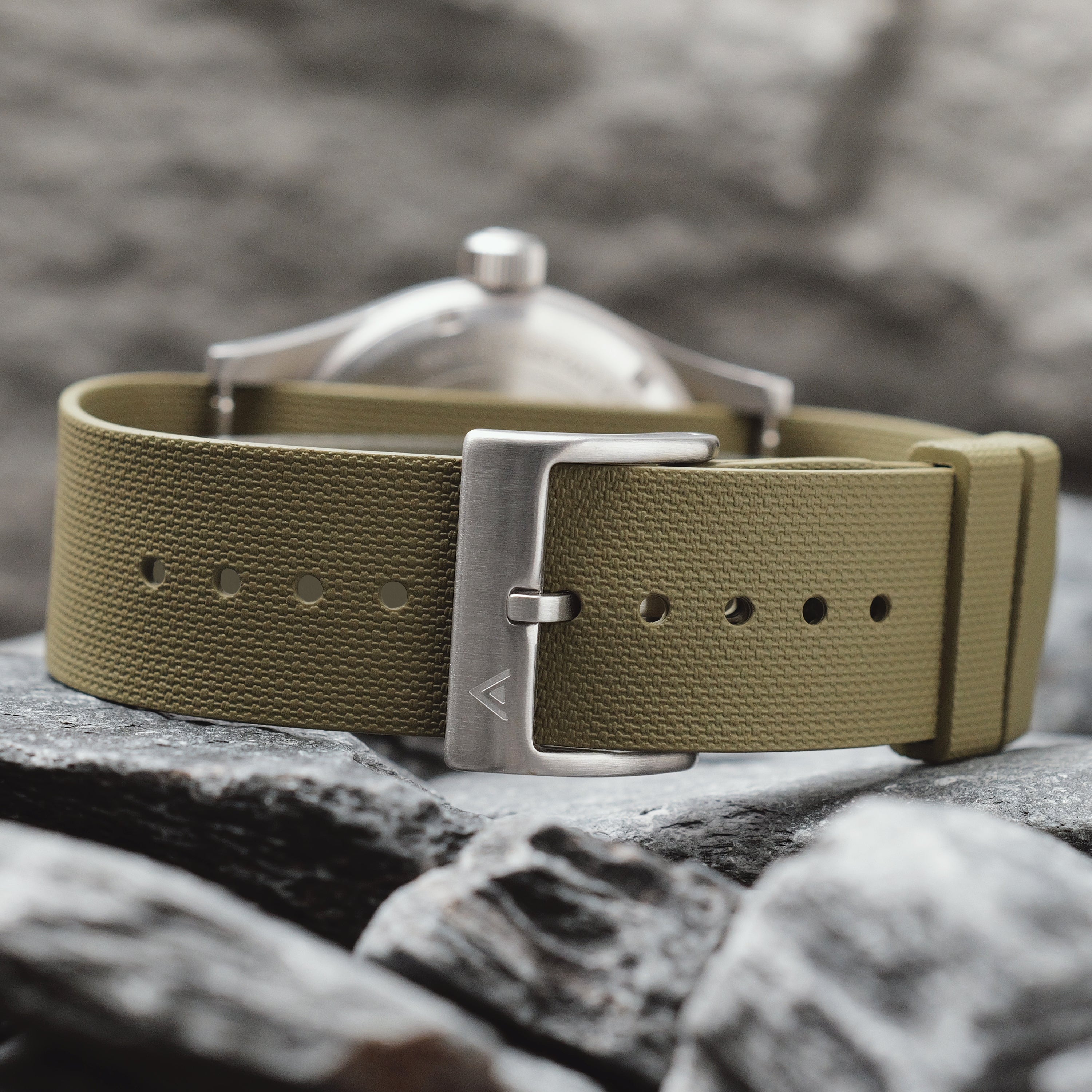 Arklin Single Pass FKM Rubber Strap - Green