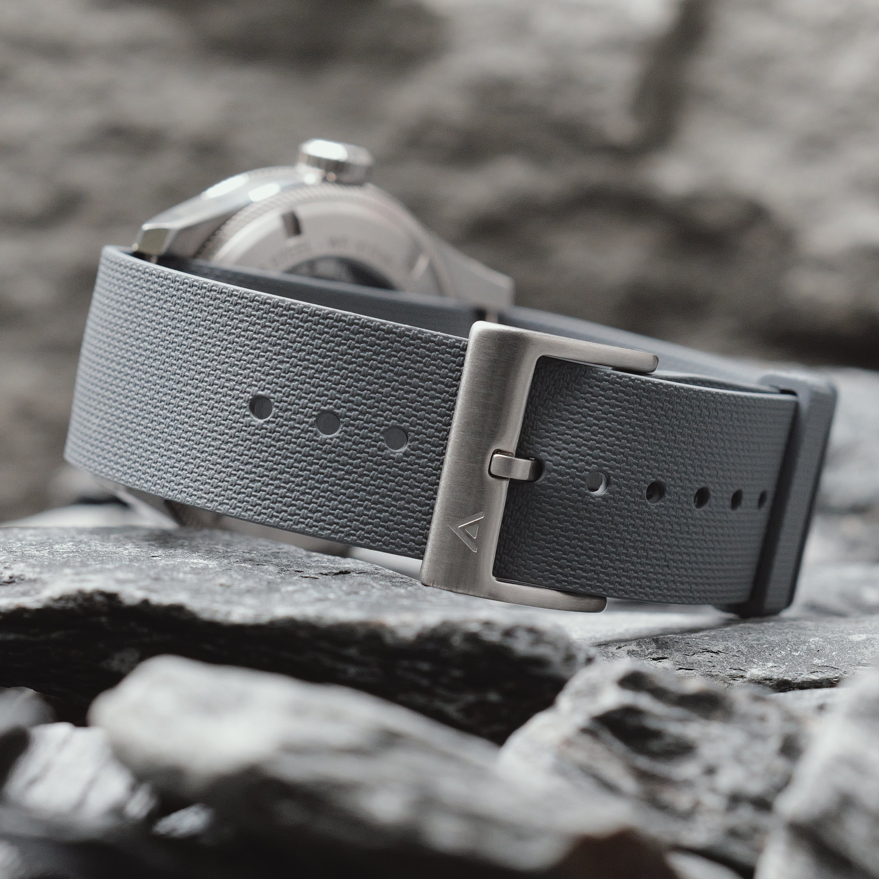 Arklin Single Pass FKM Rubber Strap - Grey