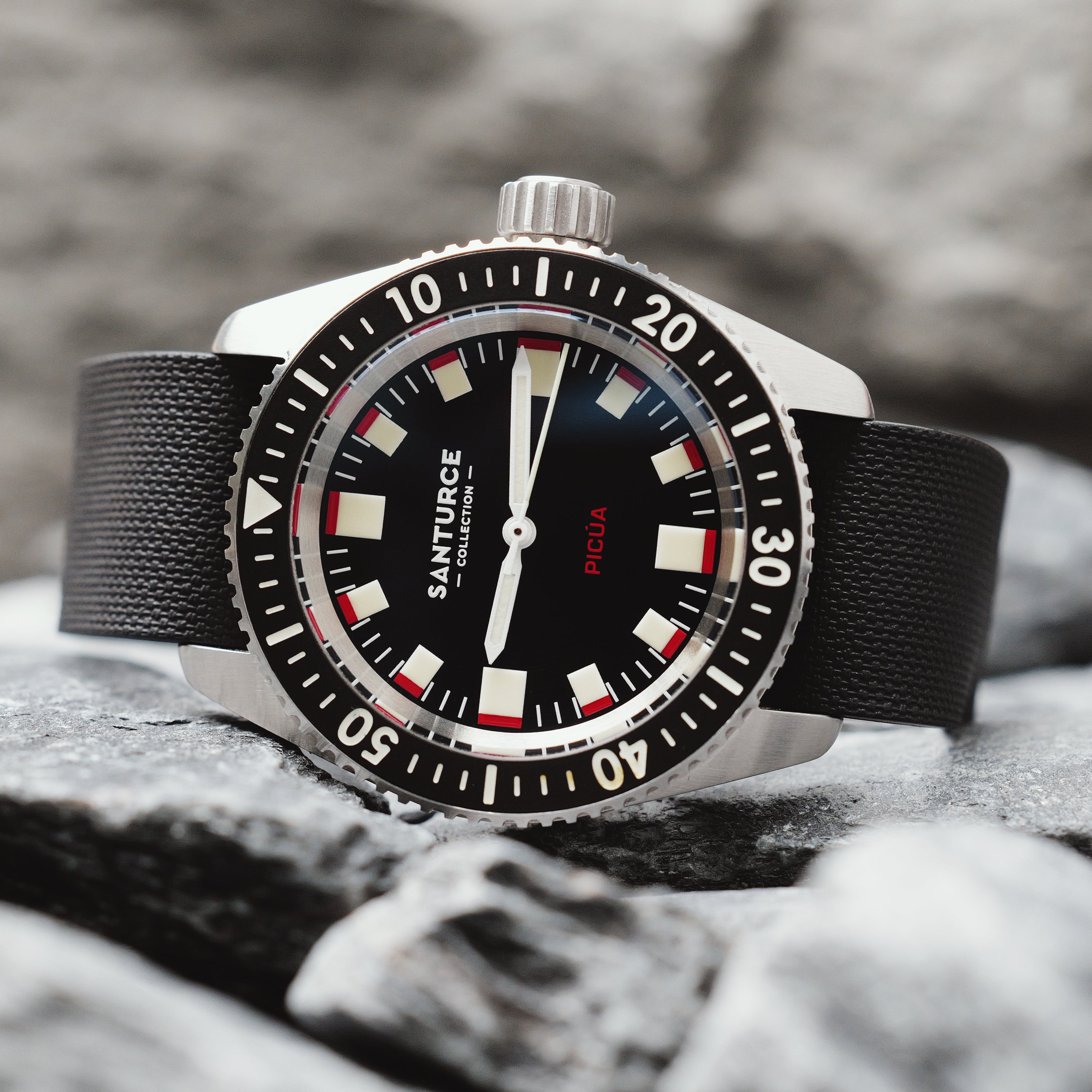 Arklin Single Pass FKM Rubber Strap - Black