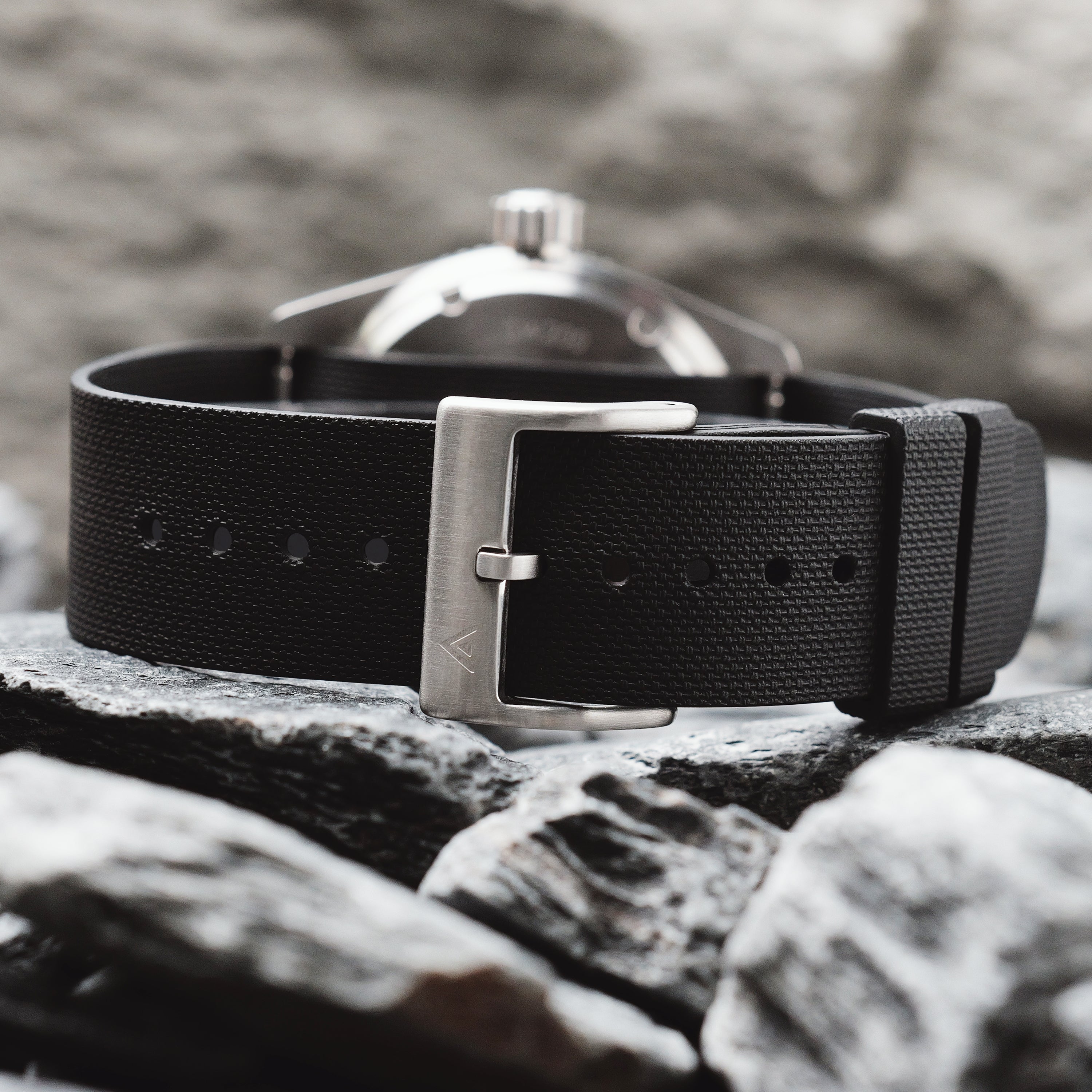 Arklin Single Pass FKM Rubber Strap - Black