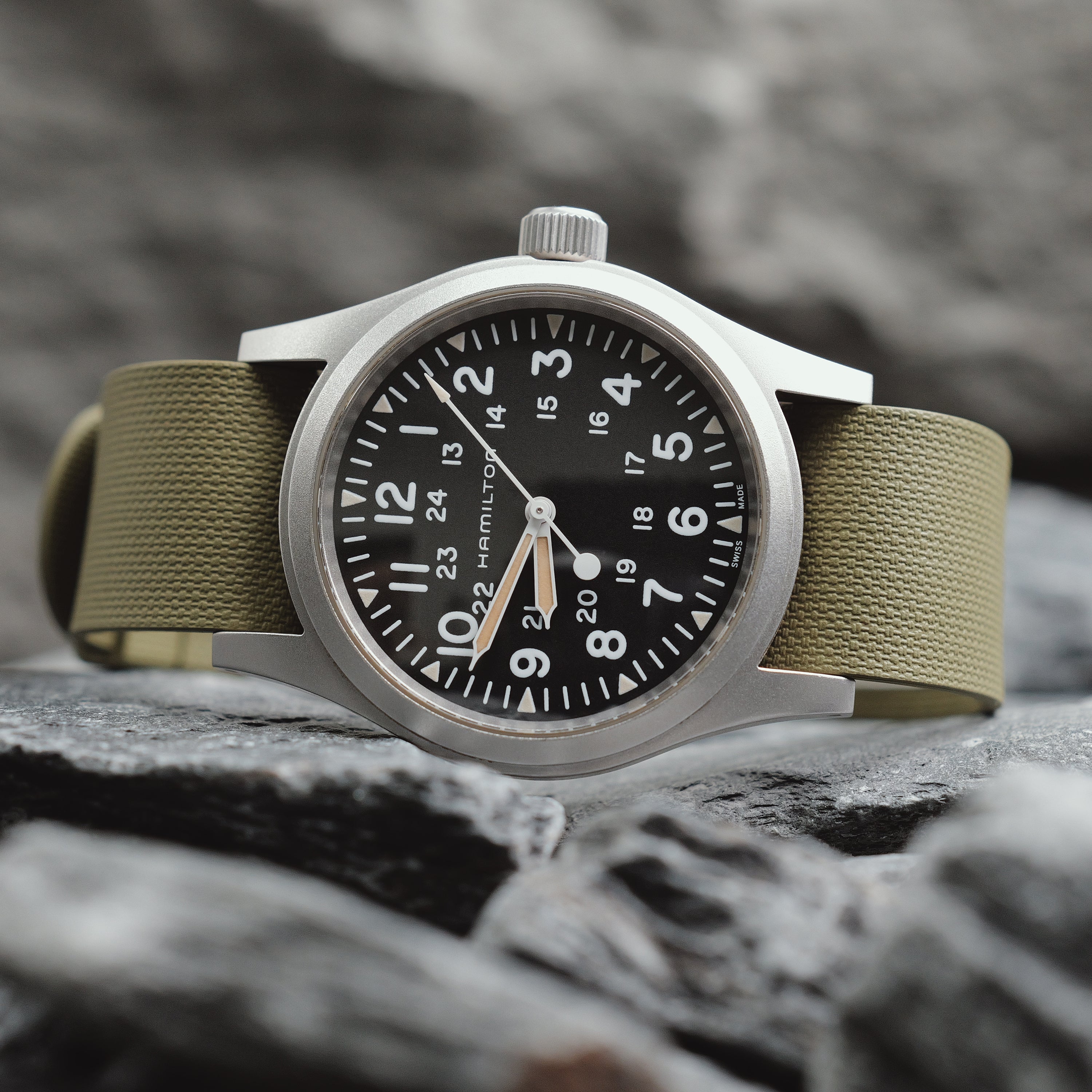 Arklin Single Pass FKM Rubber Strap - Green