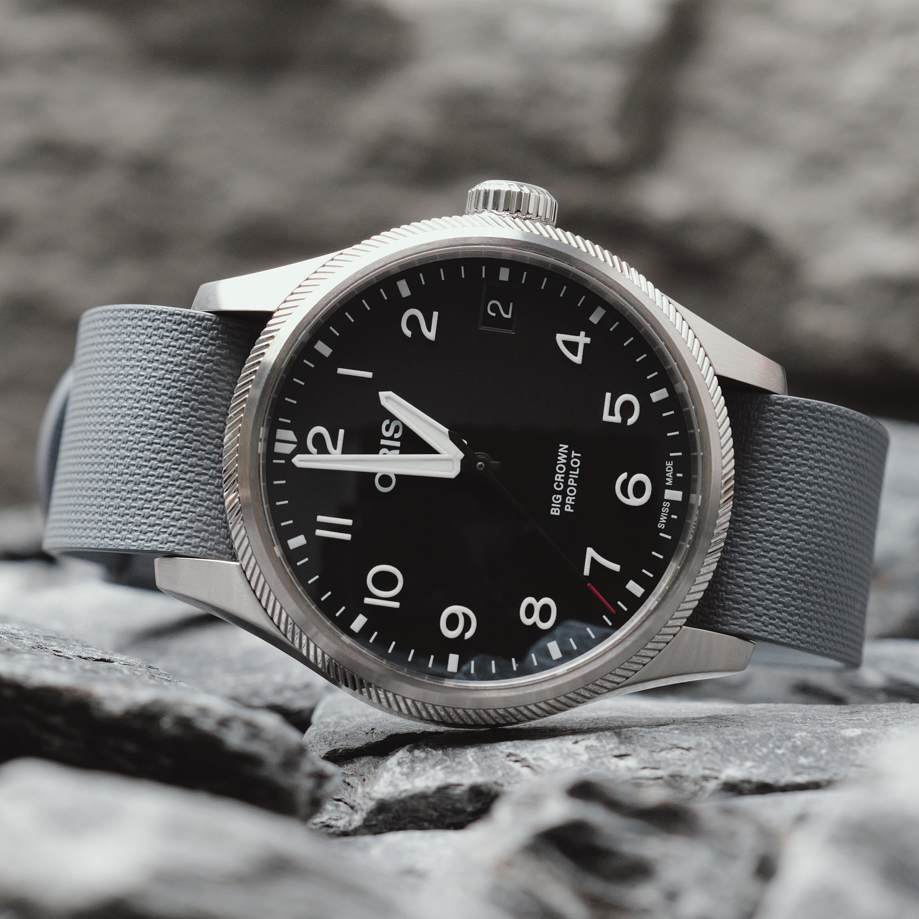 Arklin Single Pass FKM Rubber Strap - Grey