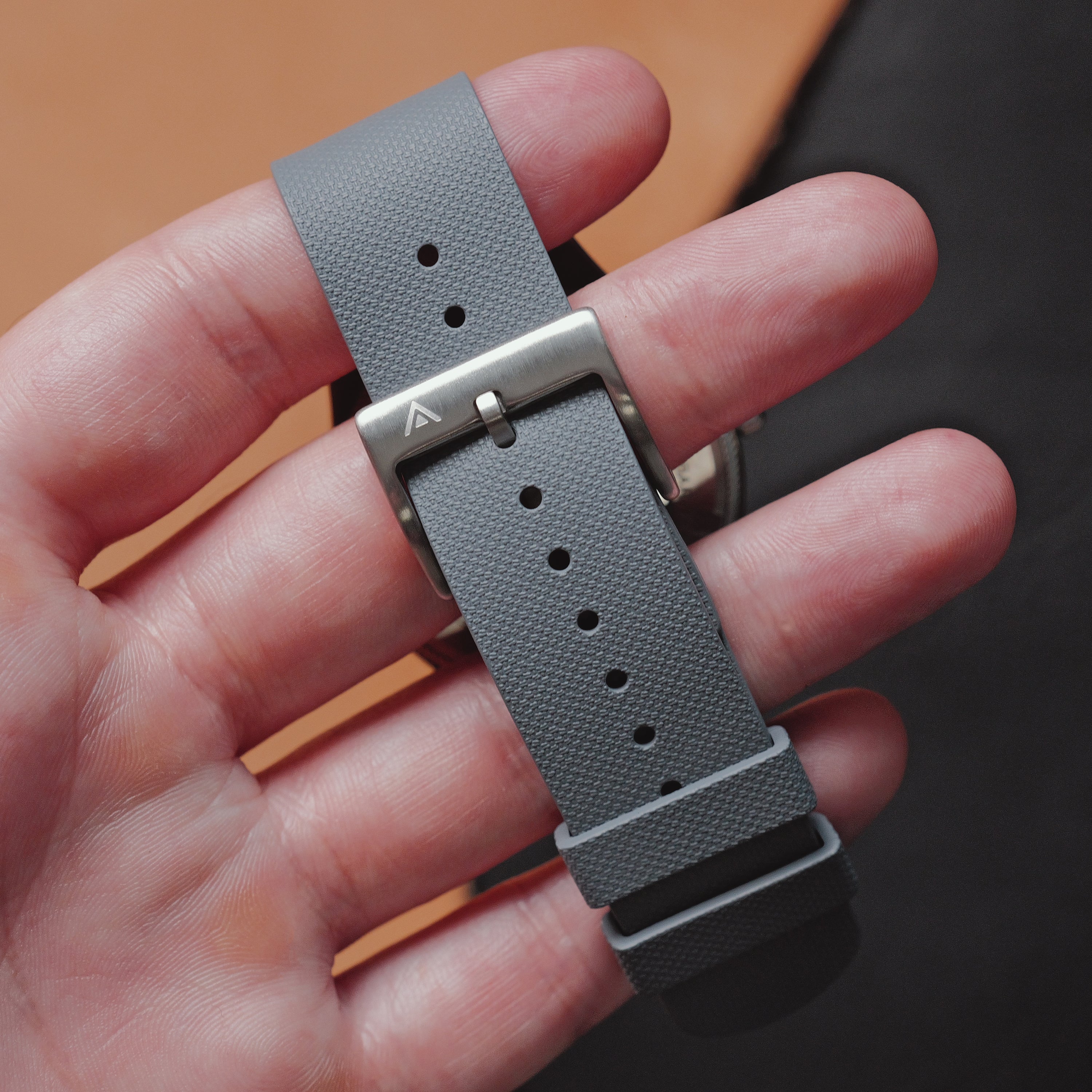Arklin Single Pass FKM Rubber Strap - Grey
